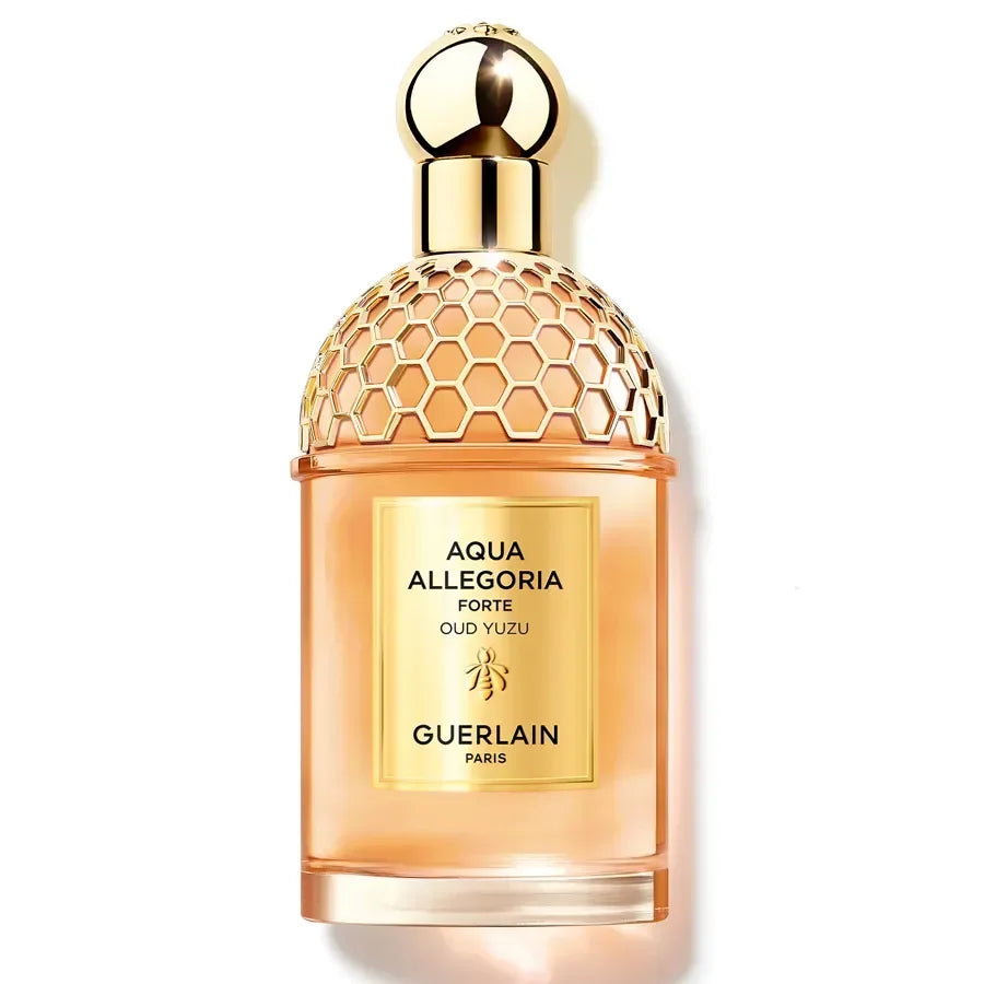 Guerlain Aqua Allegoria Forte OUD Yuzu EDP 125ml em fundo claro