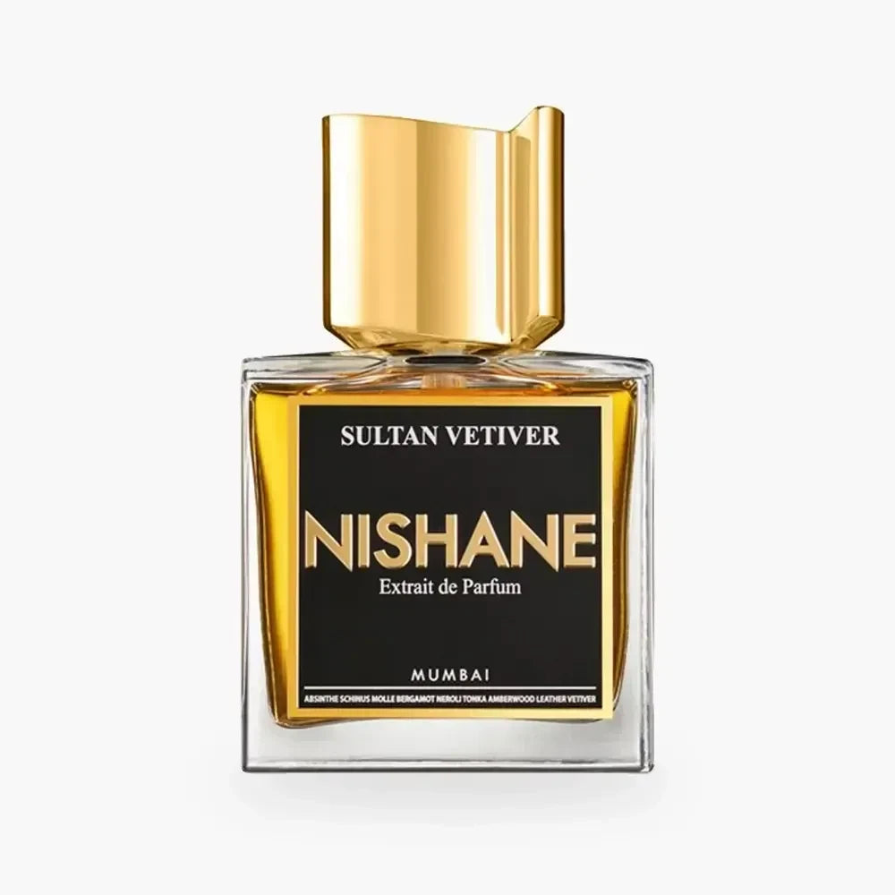 Nishane Sultan Vetiver Extrait de Parfum 50ml em fundo claro
