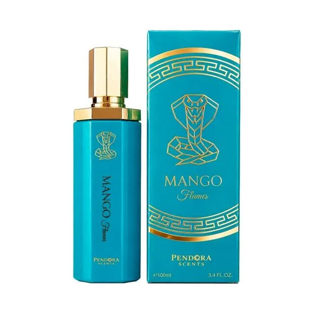 Paris Corner Pendora Mango Flames EDP 100ml em fundo claro