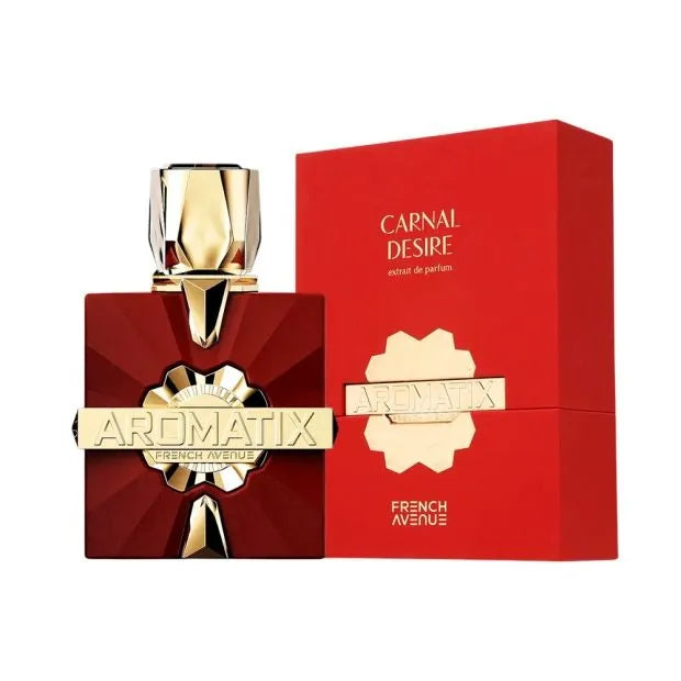 French Avenue Aromatix Carnal Desire Extrait de Parfum 100ml em fundo claro
