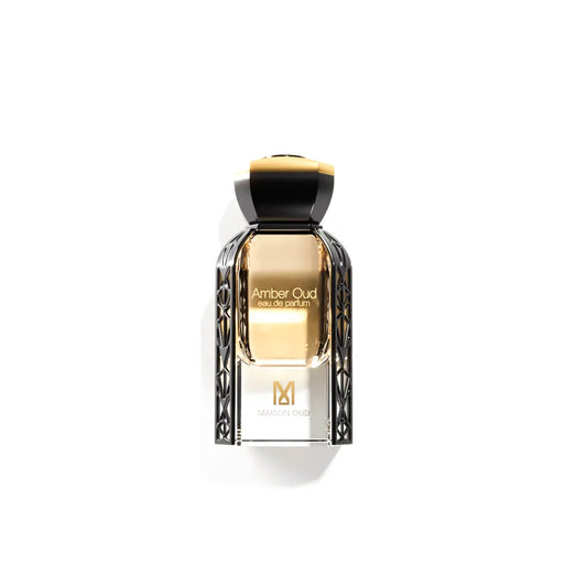 Afnan Maison OUD Amber EDP 75ml em fundo claro