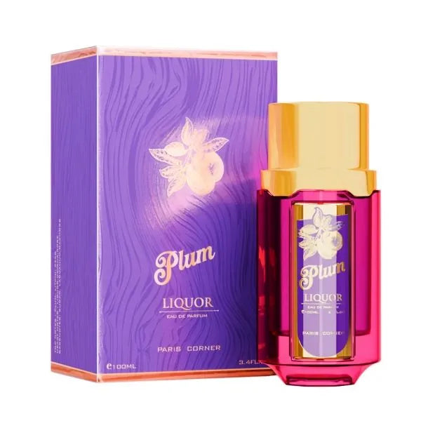 Paris Corner Plum Plum Liquor EDP 100ml em fundo claro