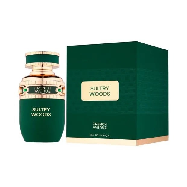 French Avenue Sultry Woods EDP 100ml em fundo claro