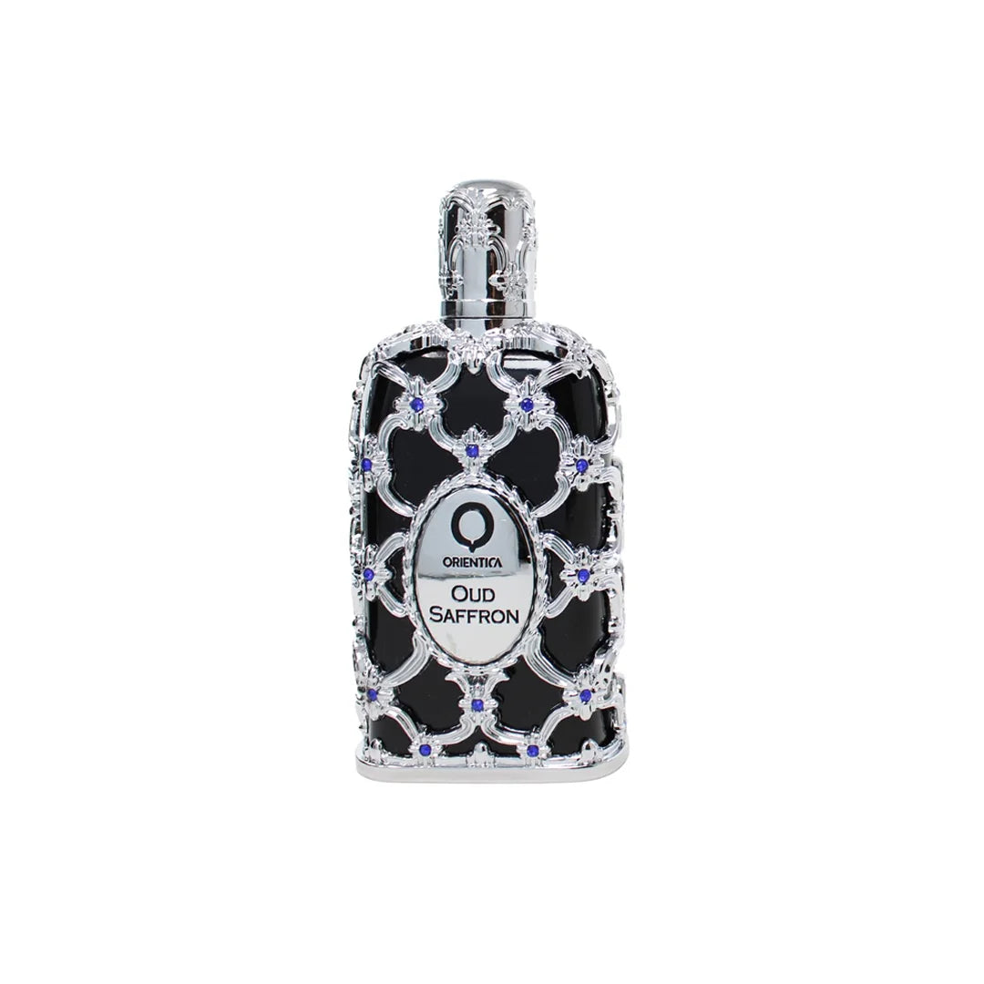 Orientica OUD Saffron EDP 80ml em fundo claro