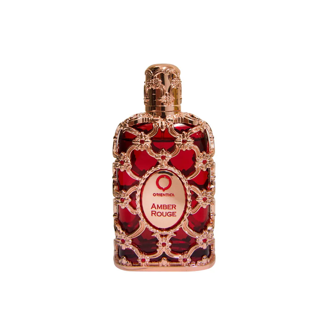 Orientica Amber Rouge EDP 80ml em fundo claro