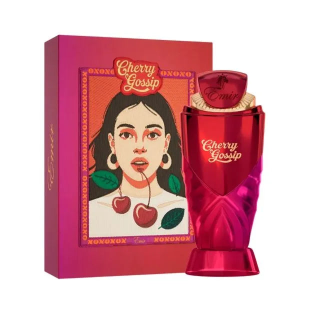 Paris Corner Emir Cherry Gossip EDP 100ml em fundo claro
