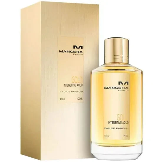 Mancera Gold Intensitive Aoud EDP 120ml em fundo claro